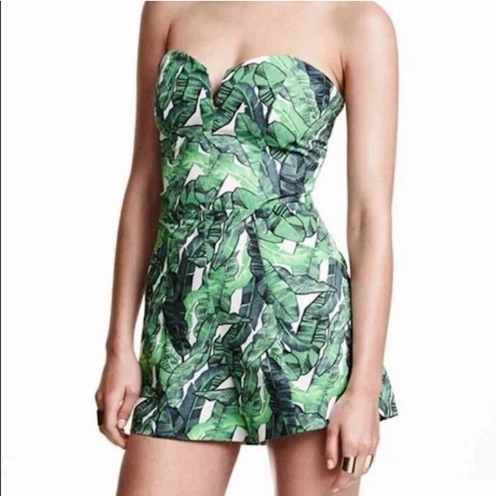 H&M palm print romper size 6